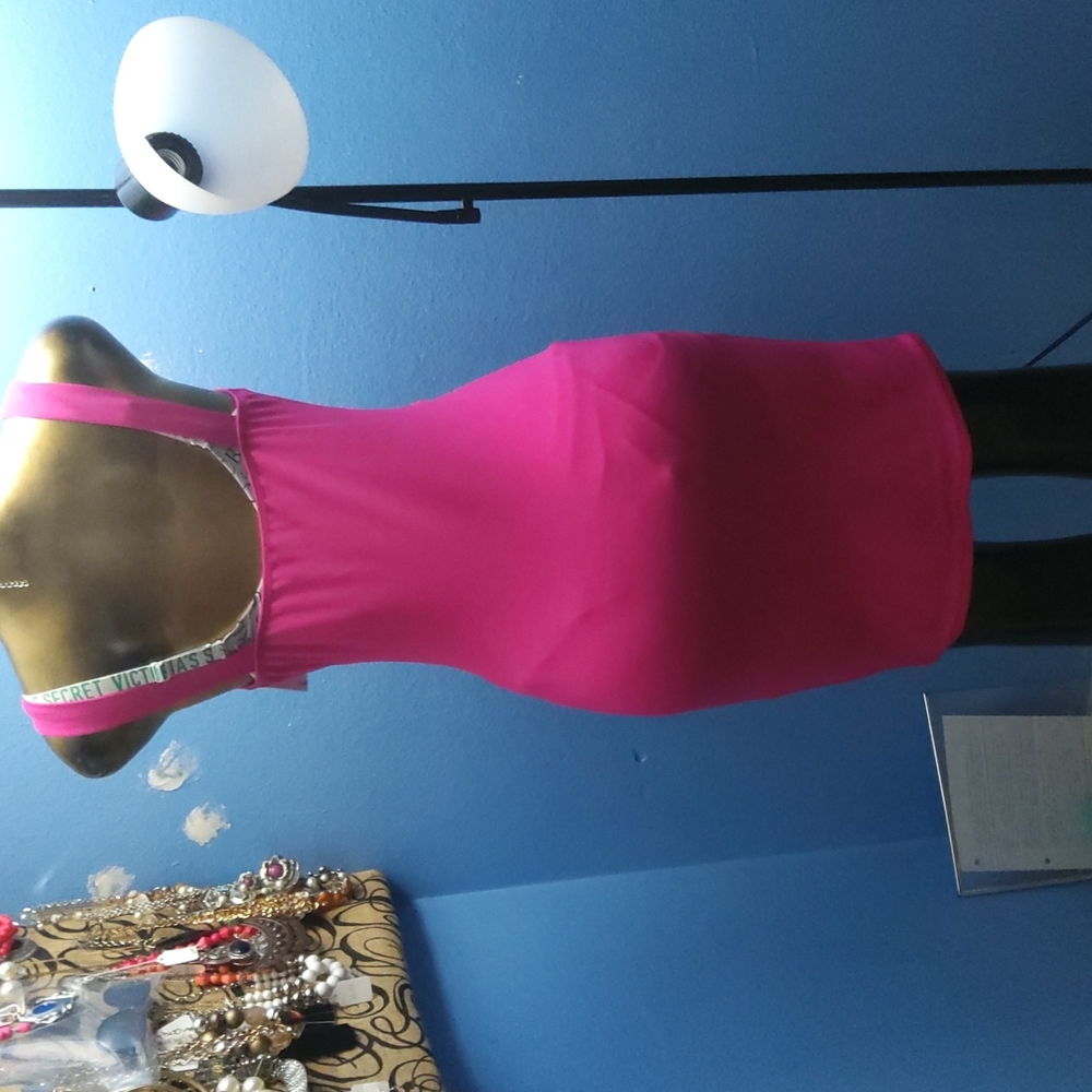 PINK  BODYCON DRESS - Picture 2 of 4